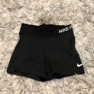 Nike pro spandex shorts
